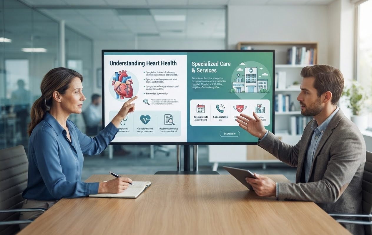 Balancing healthcare education with promotional marketing content